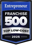 Insignia de Franquicia Emprendedora 500 de Bajo Costo 2026